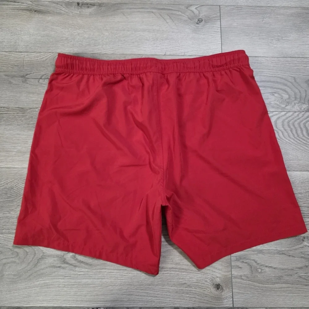Champion‎ Athletic Swim Trunks Men's Size XL Red Pockets Lined Logo